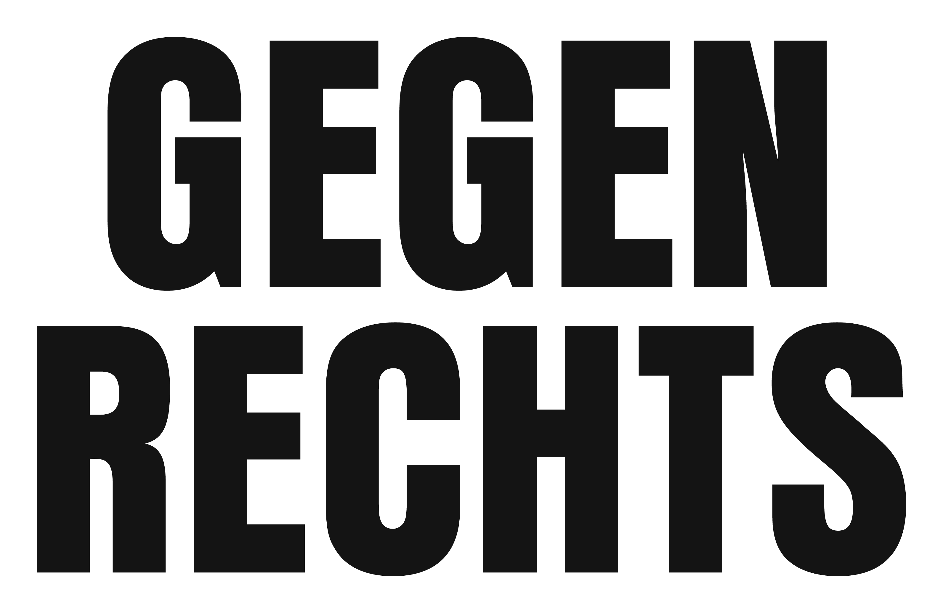 Sticker »Gegen Rechts« für Social Media«